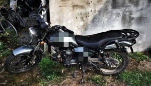 Motorower, odzyskany z kradzieży