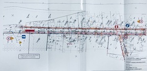 Zdjęcie 1: Schemat czasowej organizacji ruchu w rejonie ulic Pułaskiego i gen. Bema w Grajewie. Na mapie zaznaczono projektowane oznakowanie, w tym zakaz wjazdu oraz zmiany dotyczące kierunku ruchu.
Zdjęcie 3: Schemat czasowej organizacji ruchu w rejonie ulic Pułaskiego, Szkolnej i Kościuszki w Grajewie. Na planie zaznaczono projektowane oznakowanie oraz odcinki objęte zmianą organizacji ruchu.
Zdjęcie 3: Schemat czasowej organizacji ruchu na ulicy Przemysłowej w Grajewie. Na planie zaznaczono przebieg drogi, oznakowanie oraz miejsca zmian w organizacji ruchu.